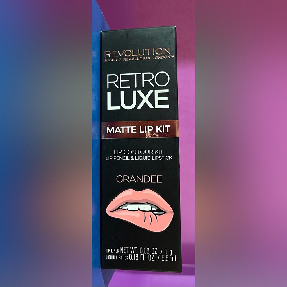 Revolution Retro Luxe Matte Lip Kit - Grandee